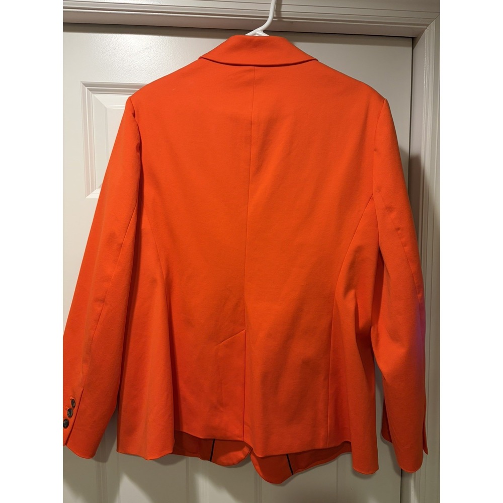 Boden Orange Cotton Blazer | Tailored Career Jacket, US 20 - 22 NWOT - Picture 5 of 5